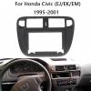 9'' Car Radio Stereo Fascia Frame Panel Trim Bezel with Power Harness Cable for Honda Civic (EJ/EK/EM) 1995-2001 Mounting Kit LHD view 2