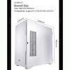 upim Gaming Case,Mid-Tower PC Gaming Case E-ATX/ATX/M-ATX/ITX - Front I/O USB 3.0 Port - Hinge Glass Side Panel - Includes 3 Themed LED Light Panels view 2