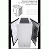 upim Gaming Case,Mid-Tower PC Gaming Case E-ATX/ATX/M-ATX/ITX - Front I/O USB 3.0 Port - Hinge Glass Side Panel - Includes 3 Themed LED Light Panels view 3