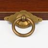 Vintage Cabinet Knobs, Brass Cupboard HandlesHardware Cupboard KnobsDrawer Ring Handle Diamond-Shaped Pure Copper Wardrobe Door Chinese Medicine Cabinet Copper Handle Shoe Cabinet Copper Ring Handle view 2