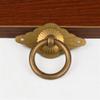 Vintage Cabinet Knobs, Brass Cupboard HandlesHardware Cupboard KnobsDrawer Ring Handle Diamond-Shaped Pure Copper Wardrobe Door Chinese Medicine Cabinet Copper Handle Shoe Cabinet Copper Ring Handle view 3