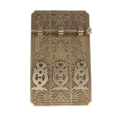 Vintage Cabinet Knobs, Brass Cupboard HandlesHardware Cupboard KnobsCopper Handle Meilan Bamboo Chrysanthemum Top Cabinet Copper Accessories Mahogany Furniture Four Seasons Flower Cabinet (Size : L)