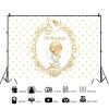 10x6.5ft Mi Bautizo Backdrop My Baptism First Holy Communion Photography Background Newborn Boys Girls Baby Shower Party Banner Decorations Supplies Photo Booth Props view 2