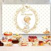 10x6.5ft Mi Bautizo Backdrop My Baptism First Holy Communion Photography Background Newborn Boys Girls Baby Shower Party Banner Decorations Supplies Photo Booth Props view 4