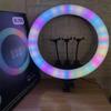 KASINshooting Photographic Camera Multi Color Selfie Tripod Ringlight Kit Dimmerble 56cm 22 inch Led RGB Circle Ring Light for Live Broadcast (with 1.6Meter Tripod) view 4