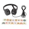 Kids Headphones with Microphone, Kids Headphone Stereo Noise Isolation Foldable On Ear 3.5mm Wired Childs Headset with Mic for Travel Plane view 1