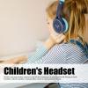 Kids Headphones with Microphone, Childrens Headset Stereo Foldable Portable 3.5mm Wired Kids Headphones for Smartphones Computers view 2