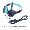 Kids Headphones with Microphone, Childrens Headset Stereo Foldable Portable 3.5mm Wired Kids Headphones for Smartphones Computers view 3