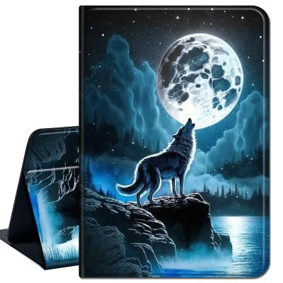 Case for 6" Kindle Paperwhite (10th Generation, 2018 Released),Slim Lightweight Smart Shell Stand Cover with Auto Wake/Sleep for Amazon Kindle Paperwhite 2018 E-Reader,Nebula/Galaxy Wolf Moon