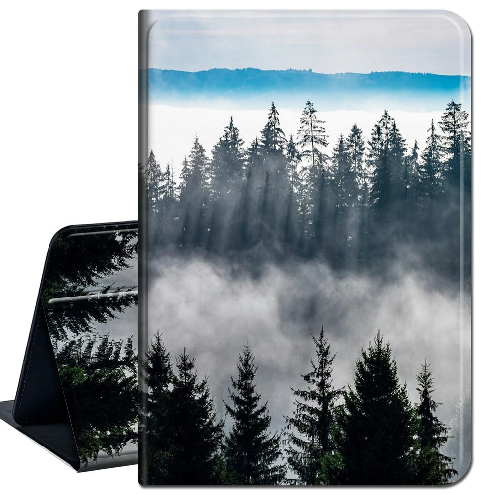 Case for 6" Amazon Kindle 10th Gen 2019 Released,Slim Lightweight Smart Shell Stand Cover with Auto Wake/Sleep for Kindle 10th Gen 2019,Nature Mountain Forest