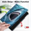 Case for 6" All-New Kindle (11th Generation, 2022 Release),Slim Lightweight Smart Shell Stand Cover with Auto Wake/Sleep for Kindle 2022 e-Reader,Cute Blue Sharks view 4