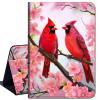 Case for 6" Amazon Kindle 10th Gen 2019 Released,Slim Lightweight Smart Shell Stand Cover with Auto Wake/Sleep for Kindle 10th Gen 2019,Red Birds Pink Flowers view 1