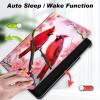 Case for 6" Amazon Kindle 10th Gen 2019 Released,Slim Lightweight Smart Shell Stand Cover with Auto Wake/Sleep for Kindle 10th Gen 2019,Red Birds Pink Flowers view 4