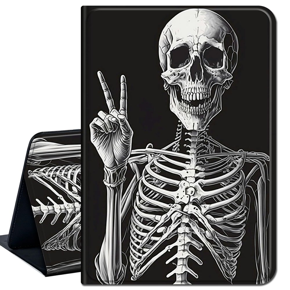 Case for 6" All-New Kindle (11th Generation, 2022 Release),Slim Lightweight Smart Shell Stand Cover with Auto Wake/Sleep for Kindle 2022 e-Reader,Rock Skeleton