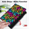 Case for 6" Amazon Kindle 10th Gen 2019 Released,Slim Lightweight Smart Shell Stand Cover with Auto Wake/Sleep for Kindle 10th Gen 2019,Colorful Leopard Print view 4