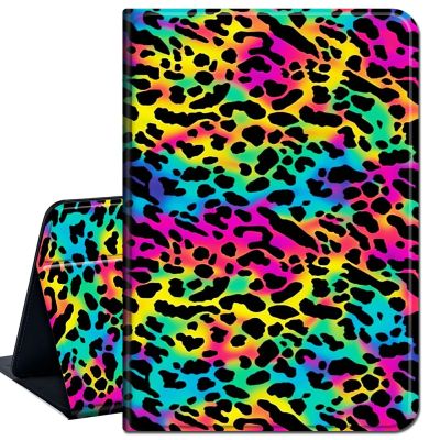 Case for 6" All-New Kindle (11th Generation, 2022 Release),Slim Lightweight Smart Shell Stand Cover with Auto Wake/Sleep for Kindle 2022 e-Reader,Colorful Leopard Print