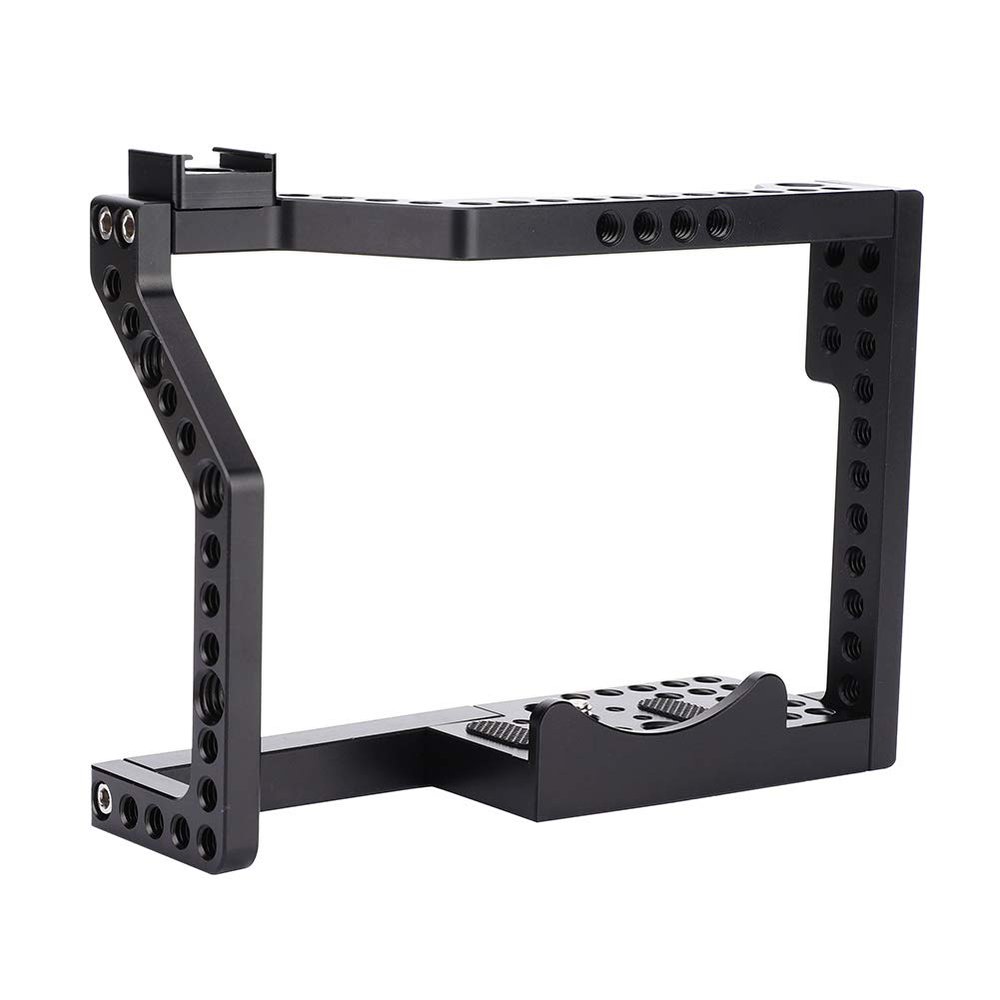 Acouto Aluminium Alloy Camera Cage Rig for GH4/5 Sturdy Multiple Holes Cold Shoe Mount