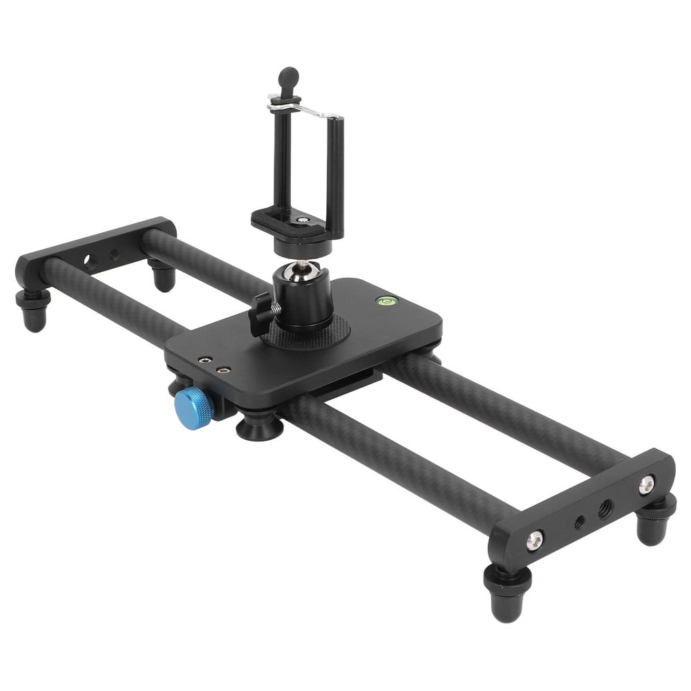 16in/40cm Carbon Fiber Camera Slider, Rail Track with Adapter Screws, Load 3kg 6.6lb, Rail Track Slider for DSLR Camera Camcorder