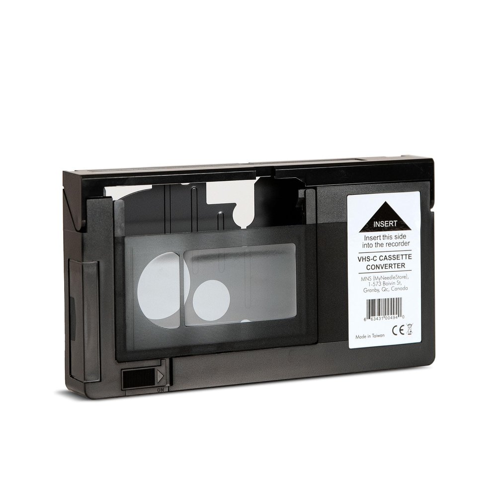 Original Factory Sealed My Needle Store Cassette Adapter for Camcorders SVHS VHS-C to VHS  Ideal for VCR Player, VHS Tapes, Video Cassette Player and VHS to Digital Converting.