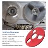 10.5 Inch Empty Reel, Aluminum Alloy Opening Machine Parts Takeup Reel for Nab Reel to Reel Tape Recorder with 3 Hole Wind Resistance Yellow view 2