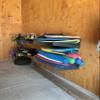 ReRackiT - Wall Mounted Poly Ski & Board Racks - Rack For Wakeboards, Water/Downhill/Cross Country Skis, Snowboards, Skateboards - Watersports or Winter Sports Gear Organization System view 2