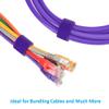 InstallerParts Cable Management Hook and Loop Strap Tape, 50 Ft, 0.8'', Purple, 5 Pack view 4