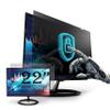 [2 Pack] Premium Privacy Screen Filter for 22 Inches Desktop Computer Widescreen Monitor with Aspect Ratio 16:10. Anti Glare and Anti Blue Light Protection view 1