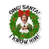 3" Elf OMG Santa Christmas Holiday Classic Quality Laminated Sticker Decal for kindle tablet pc laptop view 1