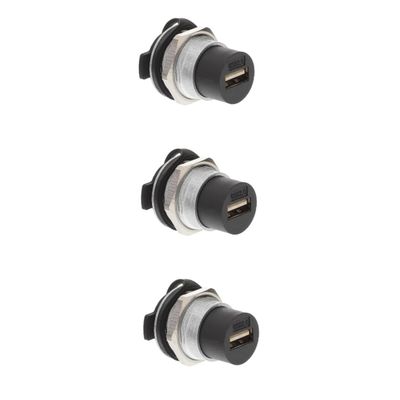 3pcs Professional USB 2.0 Extender USB Adapter Female to Female Coupler