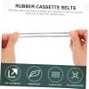 Mikinona Cassette Recorder Belts 20pcs Square Cassette Drive Belts 1mm for Smooth Rotation and Noise Reduction view 2