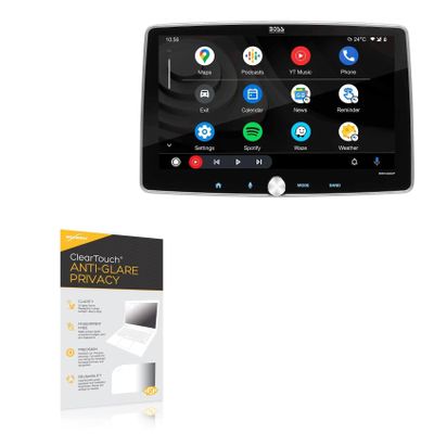BoxWave Screen Protector Compatible with BOSS Audio BE10ACP - ClearTouch Anti-Glare Privacy (2-Pack), Privacy Screen Protector Flexible Film Anti-Glare