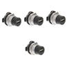 4pcs USB Flush Mount Connector Female to Female Adapter for Panel Installation USB Pass Through Coupler for Desktop and Laptop Connections and Scratch-Resistant view 1