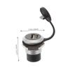 4pcs USB Flush Mount Connector Female to Female Adapter for Panel Installation USB Pass Through Coupler for Desktop and Laptop Connections and Scratch-Resistant view 2
