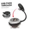 4pcs USB Flush Mount Connector Female to Female Adapter for Panel Installation USB Pass Through Coupler for Desktop and Laptop Connections and Scratch-Resistant view 3