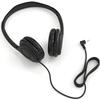 Maeline Bulk Classroom Student Headphones On Ear Stereo Headphones Adjustable Band & Faux Leather Cushions for Kids Online Learning, Library, School, Travel - 3.5mm Plug - 300 Pack - Black view 2