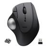 ELECOM Ergonomic Comfort Design Trackball IST Wireless 2.4GHz Connect, Super-Smooth Tracking with Roller Ball Bearing, 36mm Ball, Thumb Control, Compatible for Windows, PC, and Mac Black (M-IT11DRBK) view 1