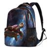 18 In Backpack for Men Women, 3d Galaxy Turtle Large Capacity Backpack Hiking Travel Laptop Back Pack Casual Daypack view 1