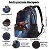 18 In Backpack for Men Women, 3d Galaxy Turtle Large Capacity Backpack Hiking Travel Laptop Back Pack Casual Daypack view 2