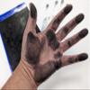 Crime Scene Palm Fingerprint Ink Strips, 100 Extra Large Single use Strips - The 100 Strips Peel Open to Become 200 Inked Strips, Easy Clean up - 6 x 10 Size view 3
