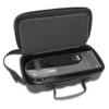 CASEMATIX Travel Case Compatible with Audio-technica AT-SB727 Portable Turntable Sound Burger Vinyl Record Player - Includes Carry Case Only with Handle and Shoulder Strap, Black view 1