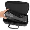 CASEMATIX Travel Case Compatible with Audio-technica AT-SB727 Portable Turntable Sound Burger Vinyl Record Player - Includes Carry Case Only with Handle and Shoulder Strap, Black view 3