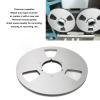 10 Inch Empty Tape Reel, Open Reel Audio Aluminum Alloy Takeup Reel 456 Sound Reels Open Reel Tape Empty Reel for Recording, 1/4 Inch Tape(Silver) view 2