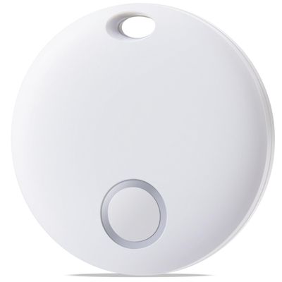 Reyke Key Finder, Bluetooth Luggage Tracker Tag Item Locator for Keys, Wallet, Suitcase and More, Works with Apple Find My (iOS only), IP67 Waterproof, Replaceable Battery, 1 Pack White