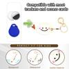 BORKUANA Leather Keychain Holder Case Compatible with Apple AirTag, Cute Protective Air Tag Cover with Keychain Ring, Anti-Scratch Finder GPS Tracker Case for Wallet Keys(Dumpling) view 3