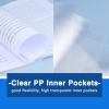 4 Pack A4 Presentation Book,Binder with Plastic Sleeves,60 Pockets Portfolio Folder Display Book with Sheet Protectors for School,Office view 3