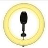 CAFFIA Selfie Ring Light, Desktop Circle Lamp with Tripod Stand and Phone Holder, for YouTube, Selfie, Facetime, Makeup, Shooting view 3