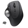 ELECOM Ergonomic Comfort Design Trackball IST Bluetooth 5.3, Super-Smooth Tracking with Roller Ball Bearing, 36mm Ball, Thumb control, Compatible for Windows, PC, Mac, iPadOS, and Android (M-IT11BRBK) view 1