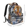 ASYG Tiger Backpack Mens Laptop Backpack Cool Tablet Travel Picnic Tiger Bag Laptop Bag view 2