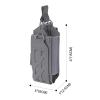 EXCELLENT ELITE SPANKER Tactical Universal Radio Holster Holder Molle Radio Pouch Adjustable for Duty Belt,Vest for Two Ways Walkie Talkie Holder(3 * 1 * 6inch) view 2