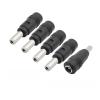 10/5Pcs DC pl;/UG Jack Adapter Converter 5.5mm x 2.1mm Female to 5.5 x 2.5 mm Male DC Power Connector Fit Compatible Travel Lap/top Ch/ARG-ing(5Pcs) view 1